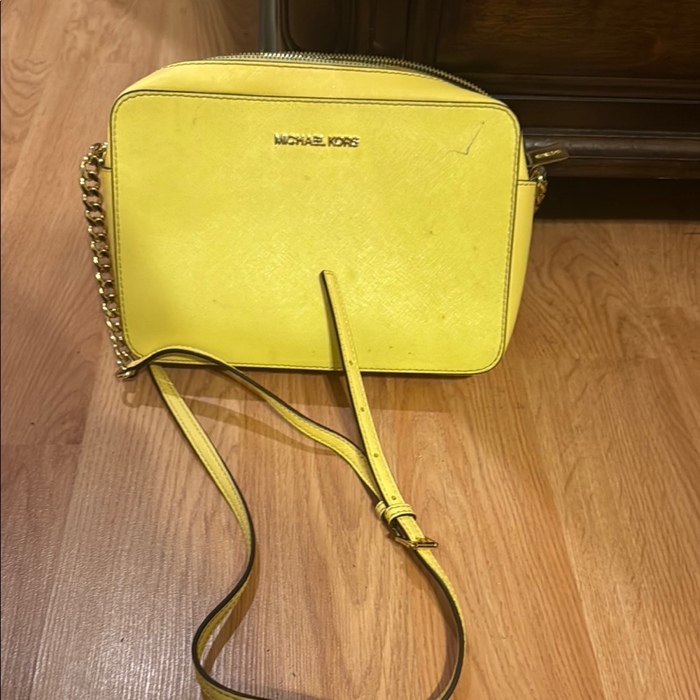 Michael Kors Yellow Crossbody Bag